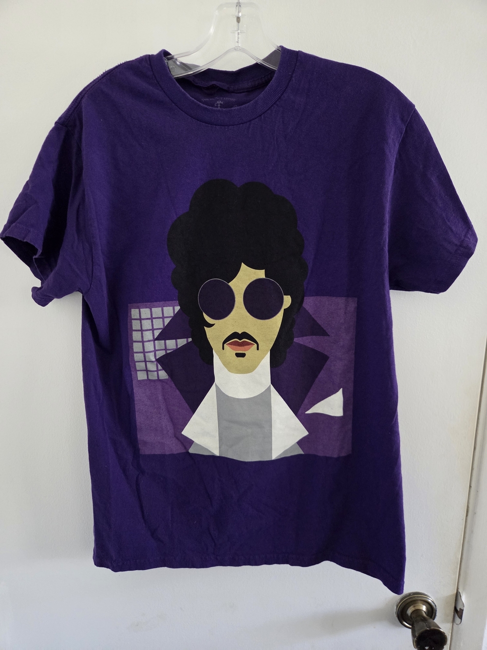 Prince Purple Graphic Short Sleeve Tee with Icon Portrait